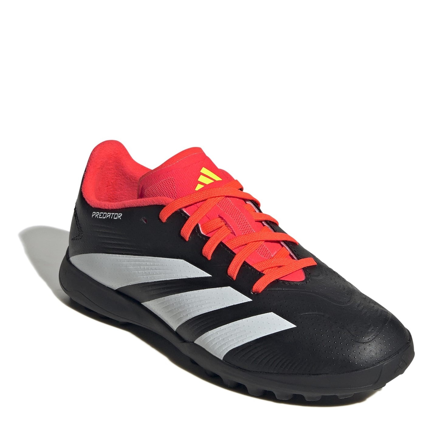 Ghete fotbal gazon sintetic adidas Predator 24 League pentru Copii negru alb rosu