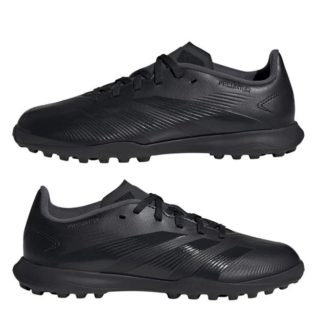 Ghete fotbal gazon sintetic adidas Predator 24 League pentru Copii negru gri