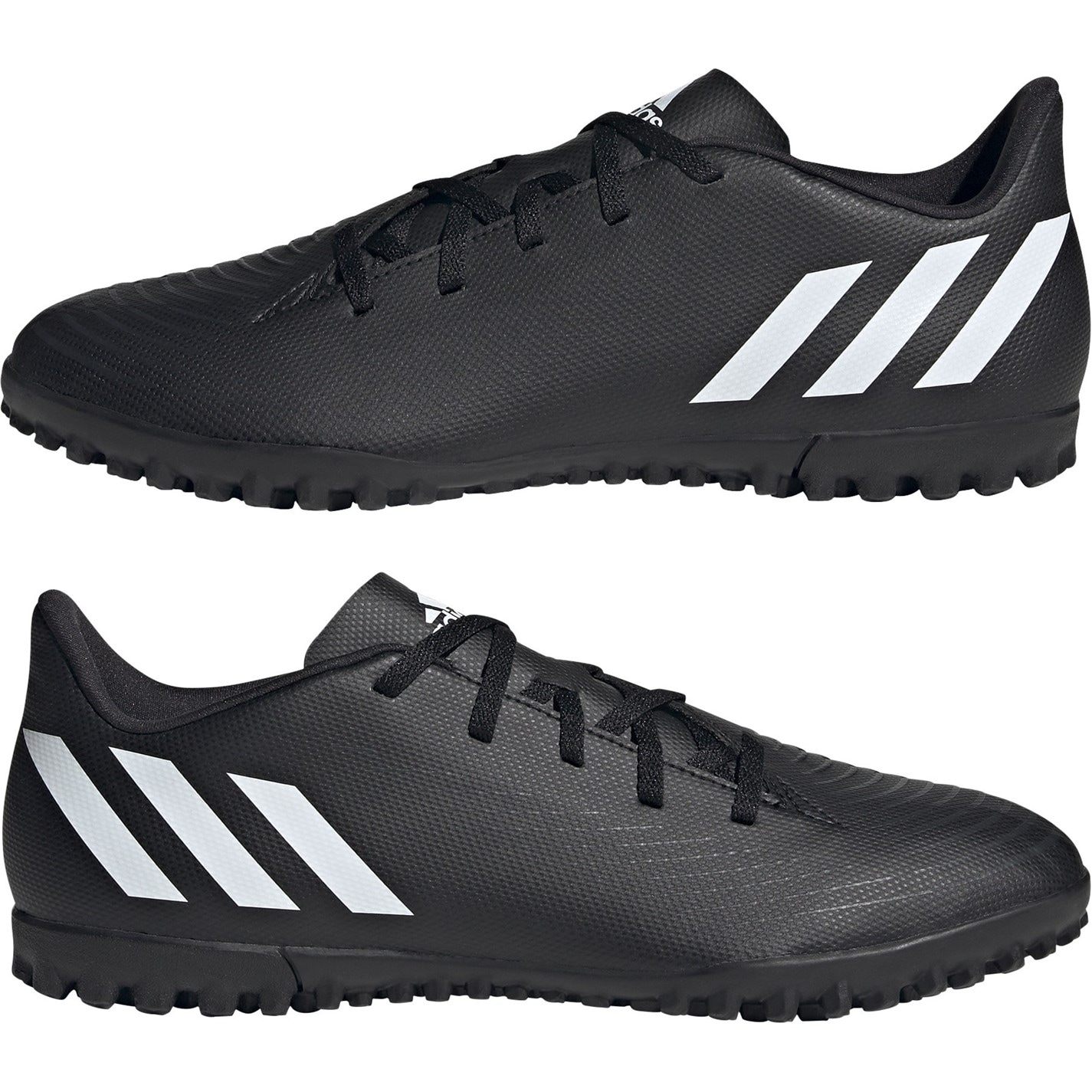 Ghete fotbal gazon sintetic adidas Predator Edge.4 negru alb