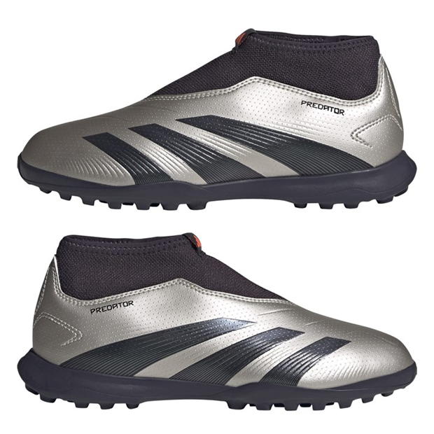 Ghete fotbal gazon sintetic adidas Predator League Laceless pentru copii