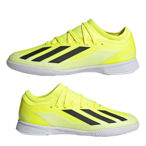 Ghete fotbal gazon sintetic adidas X Crazyfast League In J pentru baieti verde