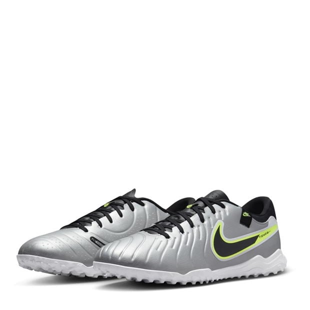 Ghete fotbal gazon sintetic Nike Tiempo Legend 10 Academy argintiu galben