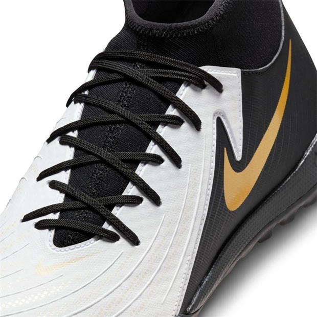 Ghete gazon sintetic fotbal Nike Pantom Luna II Academy alb negru auriu