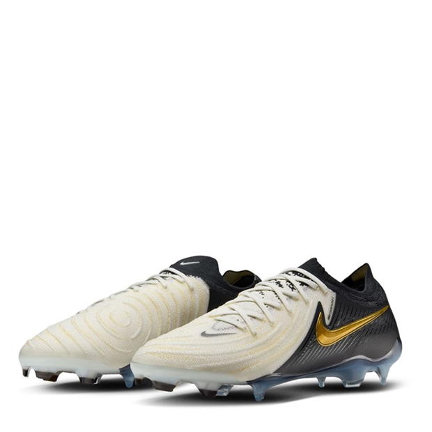 Ghete Nike Phantom GX II Elite LV8 Firm Ground alb negru auriu