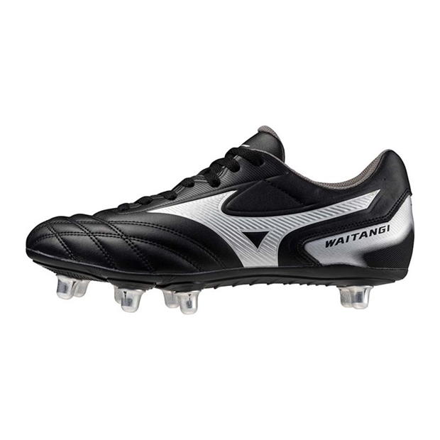 Ghete Mizuno Waitangi II CL gazon sintetic Rugby negru argintiu