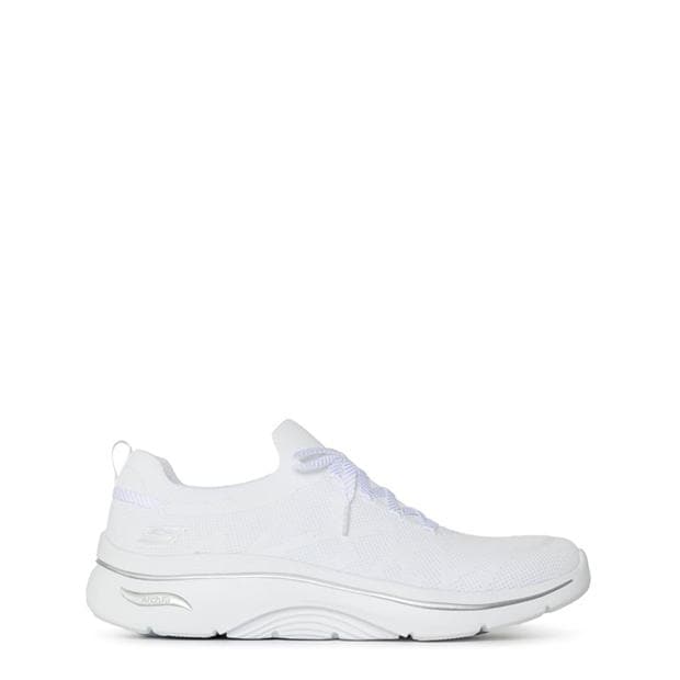 Ghete Skechers Arch Fit Laced Stretch tricot Sli pentru femei alb