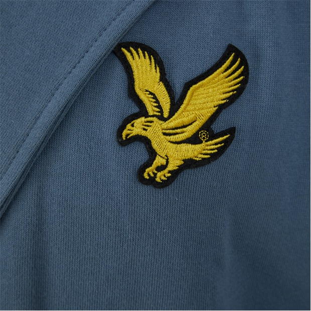 Halat de baie Lyle and Scott cu gluga pentru barbati roz albastru