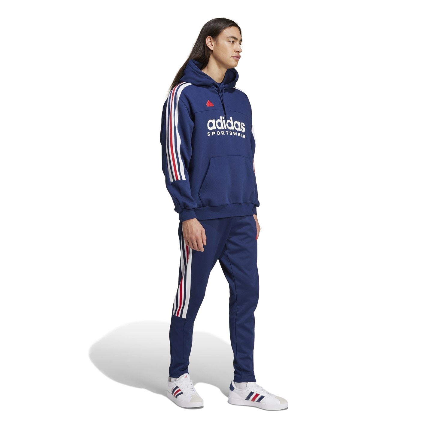 Hanorac adidas House of Tiro Nations . pentru adulti bleumarin