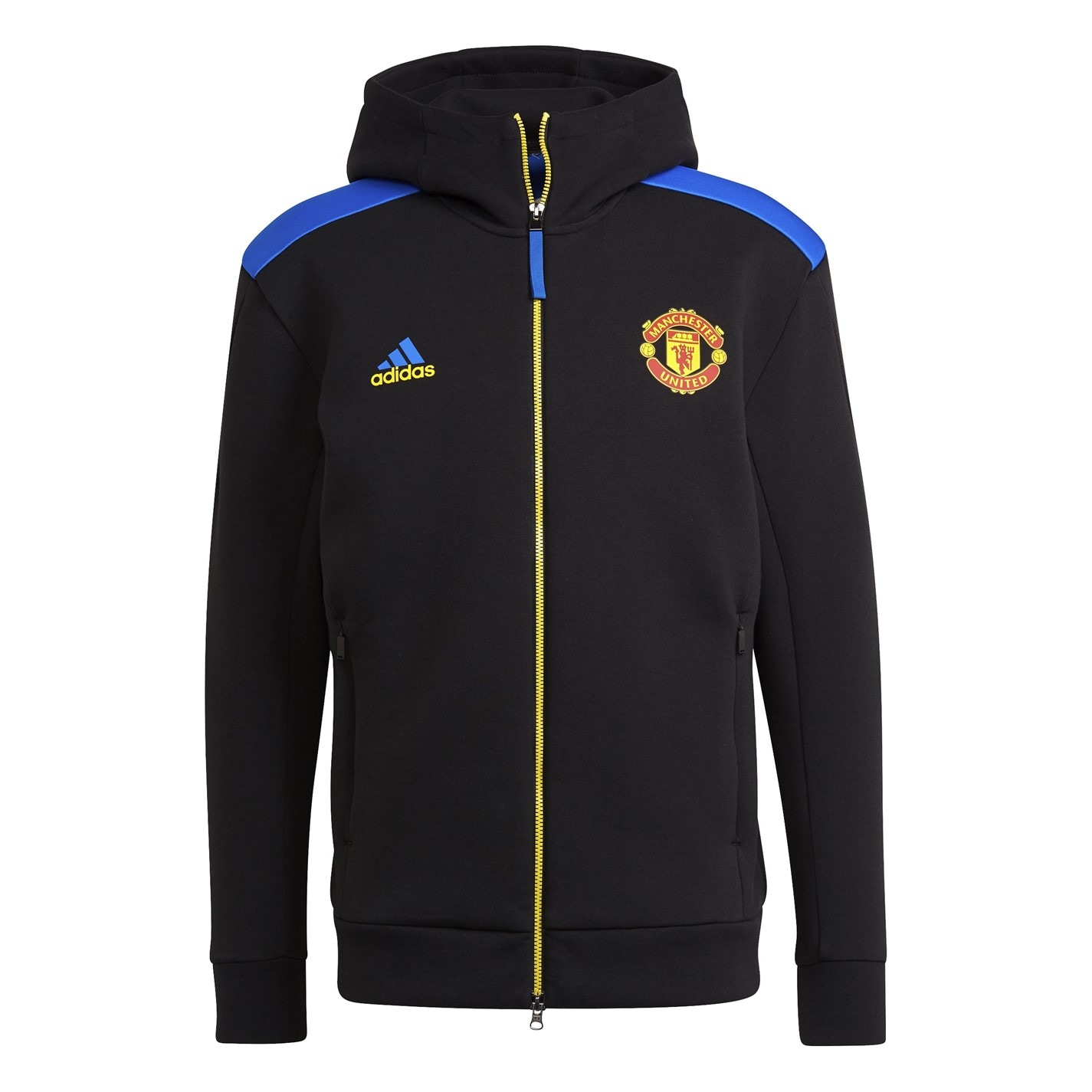 Hanorac adidas Manchester United ZNE 2021 2022 pentru Barbati negru