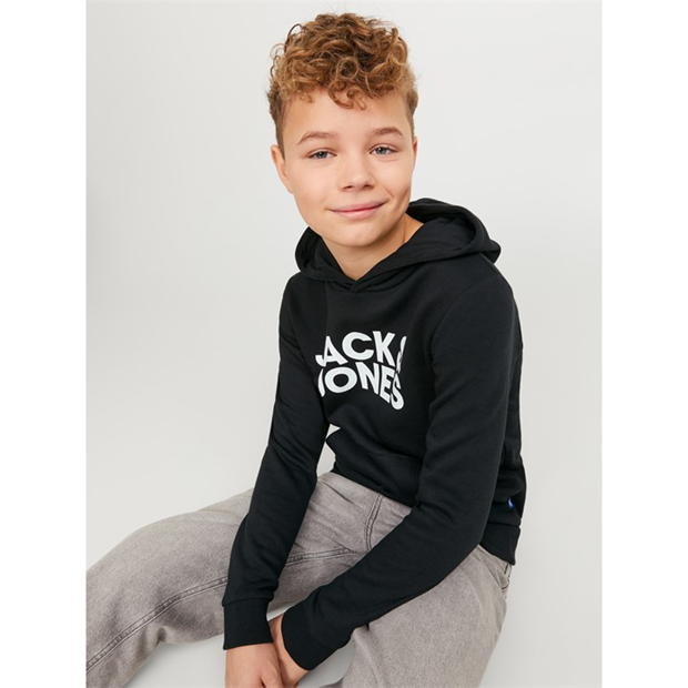 Hanorac cu fermoar Jack and Jones Bradley pentru copii negru