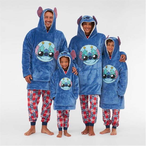 Hanorac Family Lilo & Stitch Snuggle pentru adulti cu personaje lilo+ +stitch