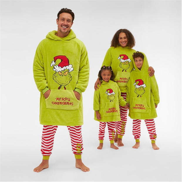 Hanorac Family Unisex Grinch Snuggle cu personaje