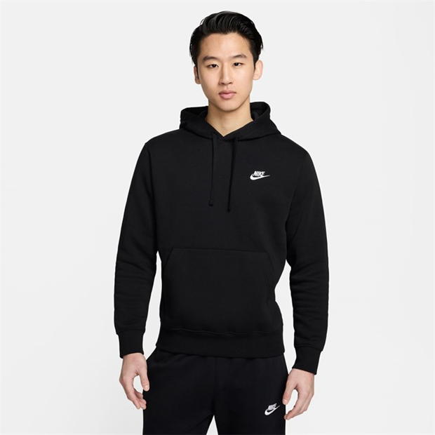 Hanorac fleece Nike Sportswear Club negru