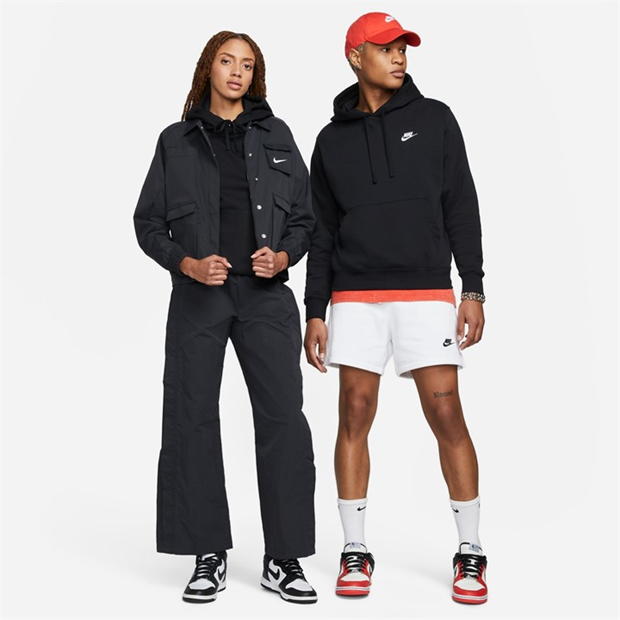 Hanorac fleece Nike Sportswear Club negru