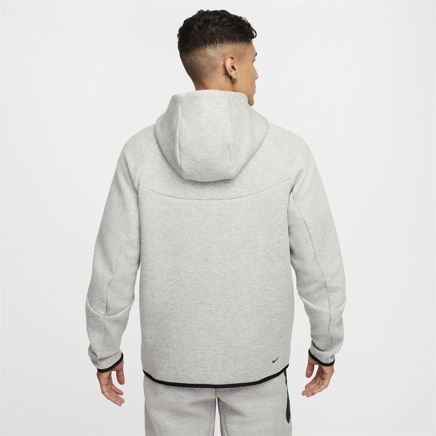 Hanorac fleece Nike Tech pentru Barbati gri deschis