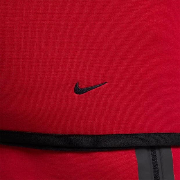 Hanorac fleece Nike Tech pentru Barbati gym rosu negru