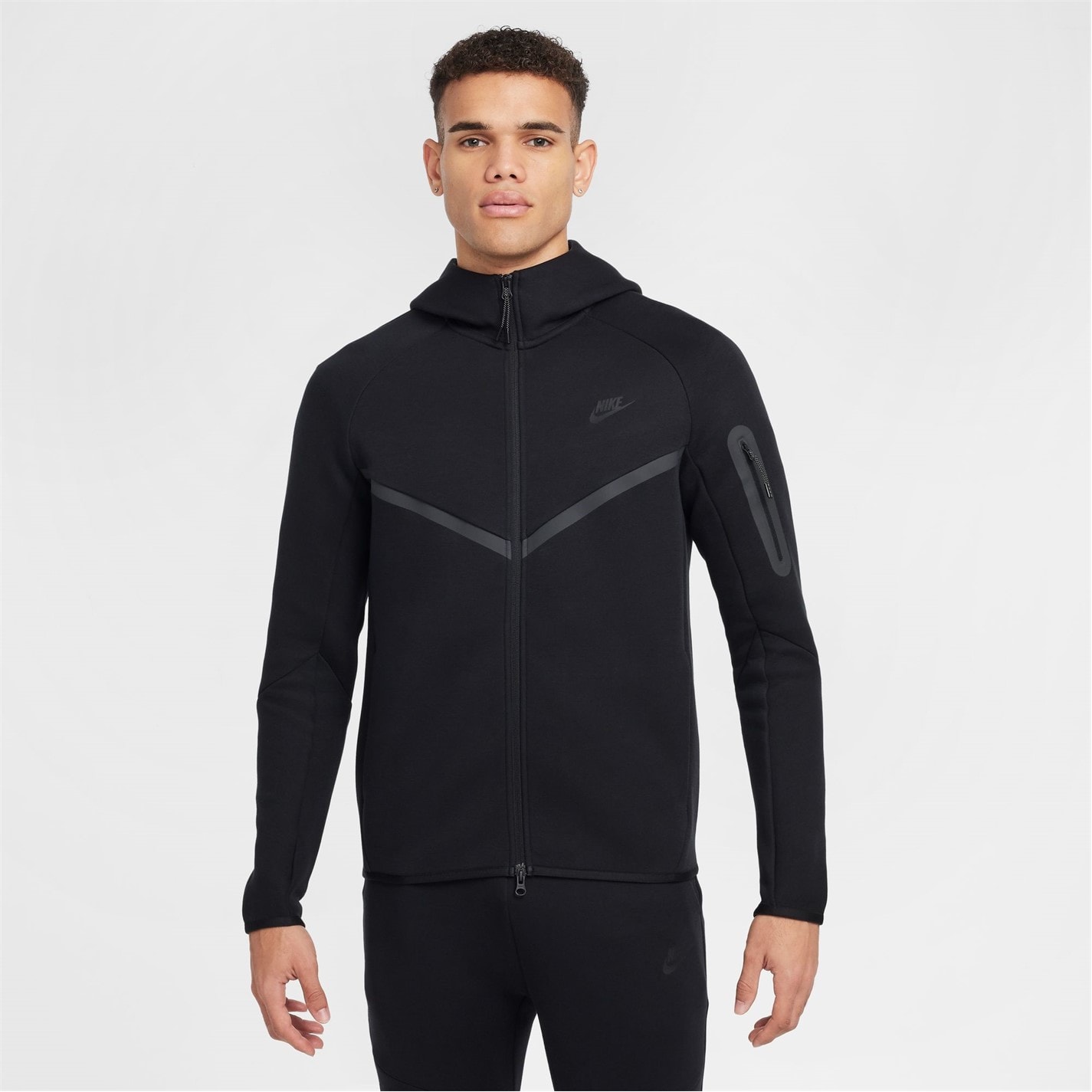 Hanorac fleece Nike Tech pentru Barbati negru