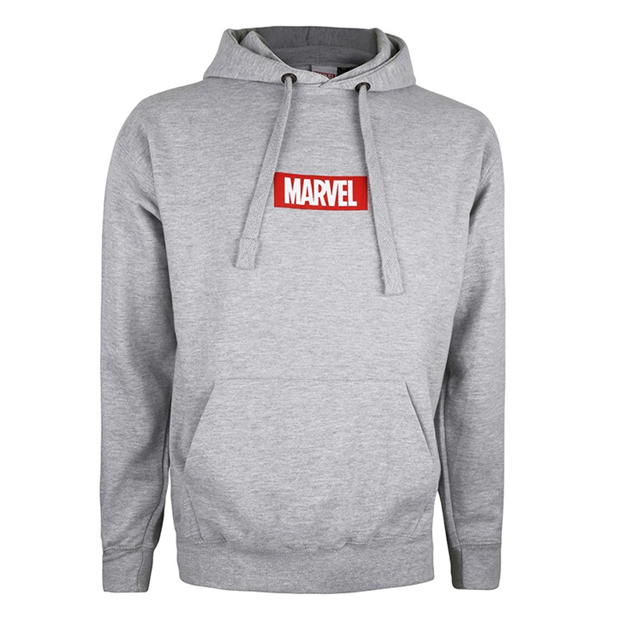 Hanorac Marvel Comics Box Logo deschis gri