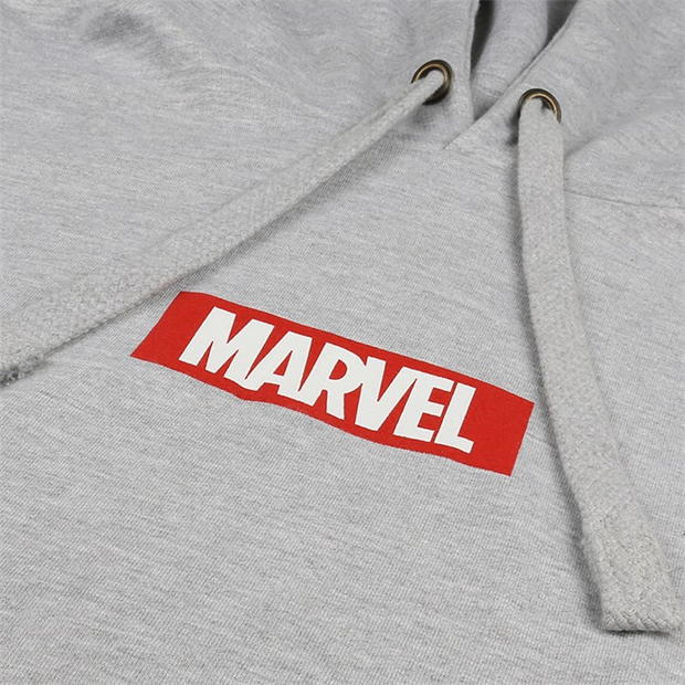 Hanorac Marvel Comics Box Logo deschis gri