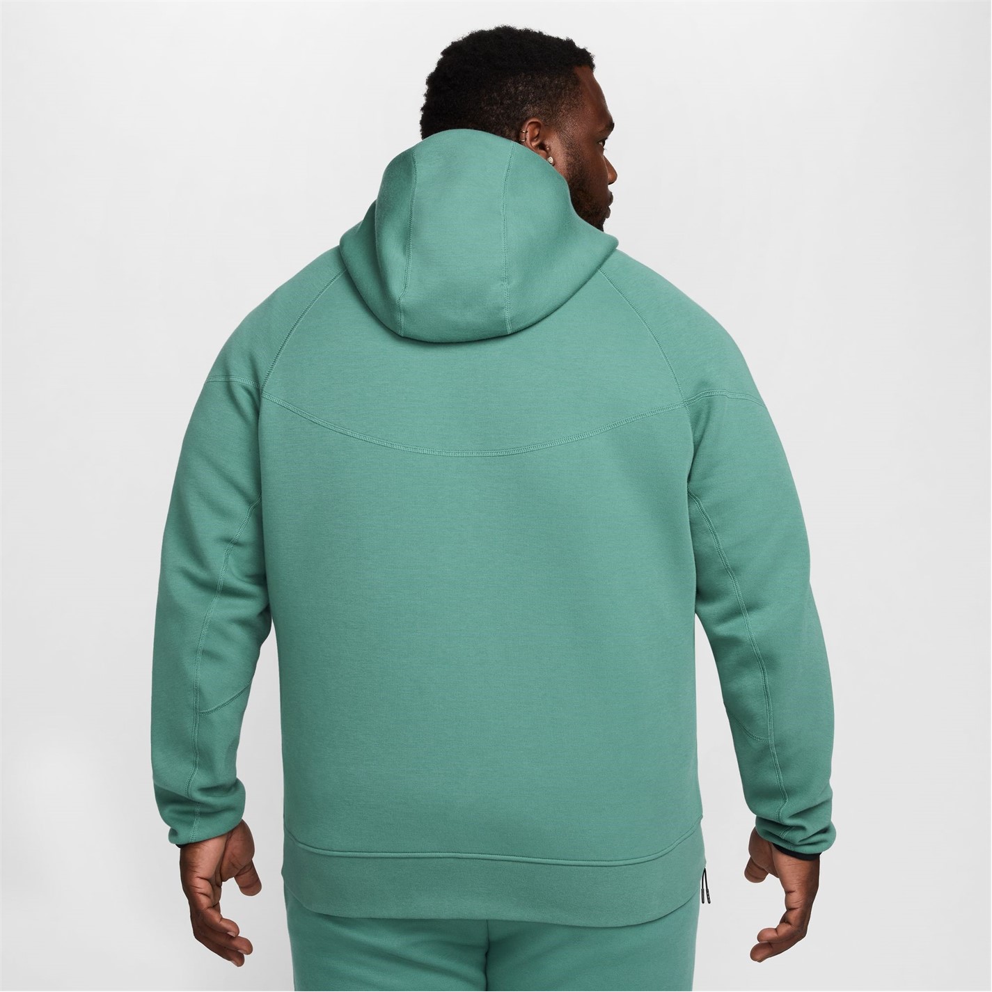 Hanorac fleece Nike Tech pentru Barbati verde negru