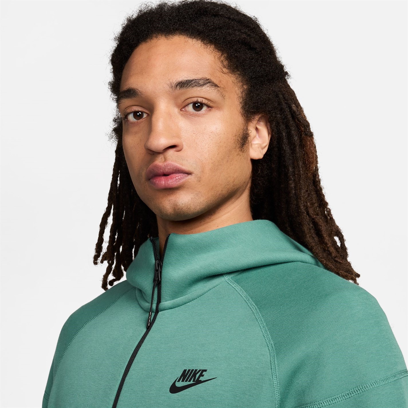 Hanorac fleece Nike Tech pentru Barbati verde negru