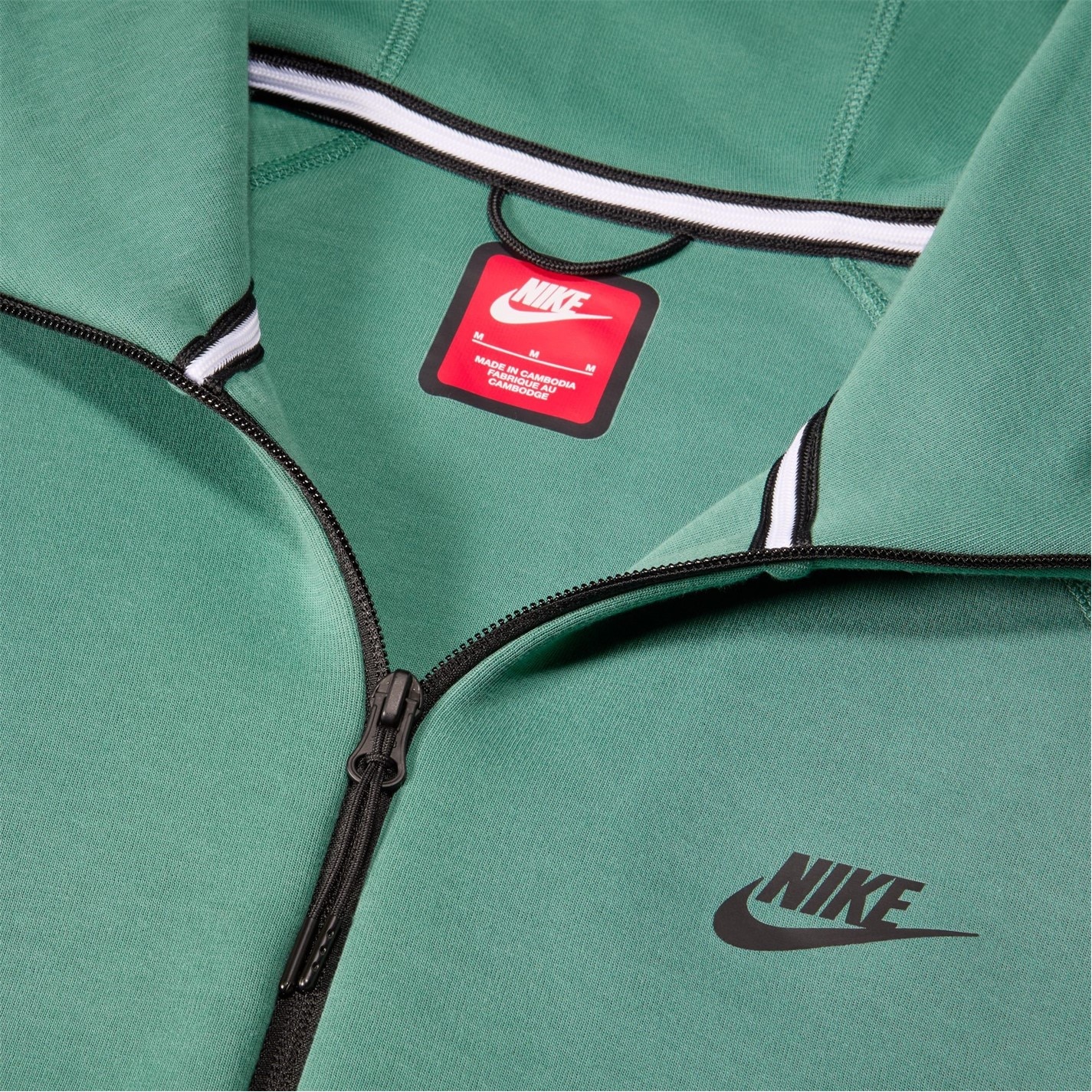 Hanorac fleece Nike Tech pentru Barbati verde negru