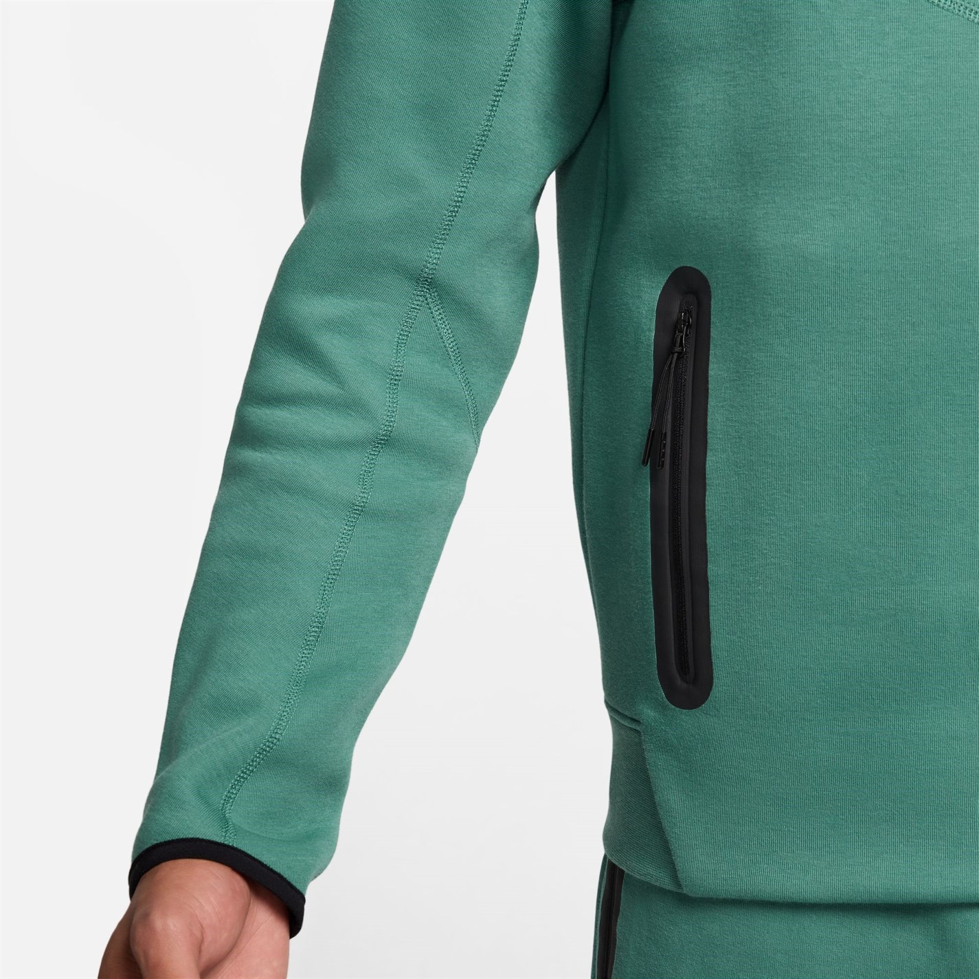 Hanorac fleece Nike Tech pentru Barbati verde negru