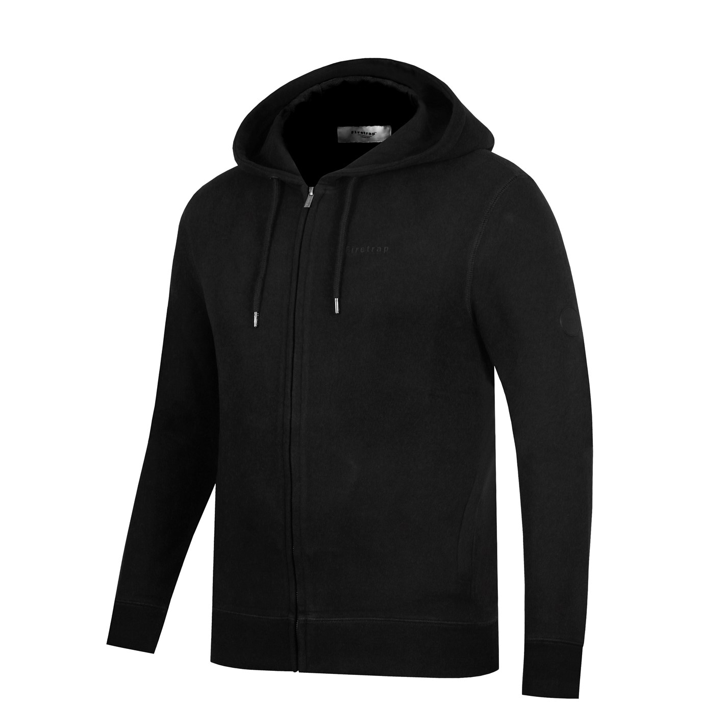 Hanorac fleece Firetrap Brunel cu fermoar pentru Barbati negru