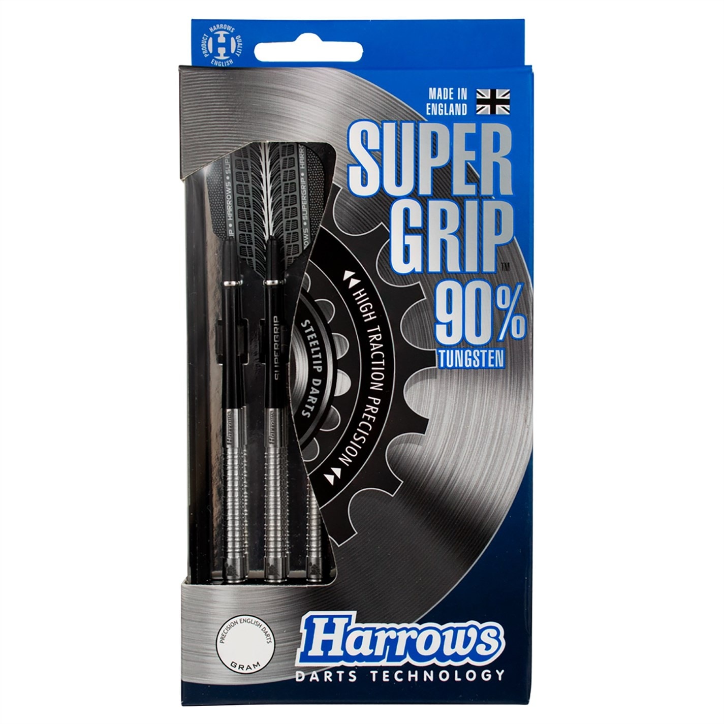 Harrows Darts Supergrip 90% Tungsten Darts argintiu