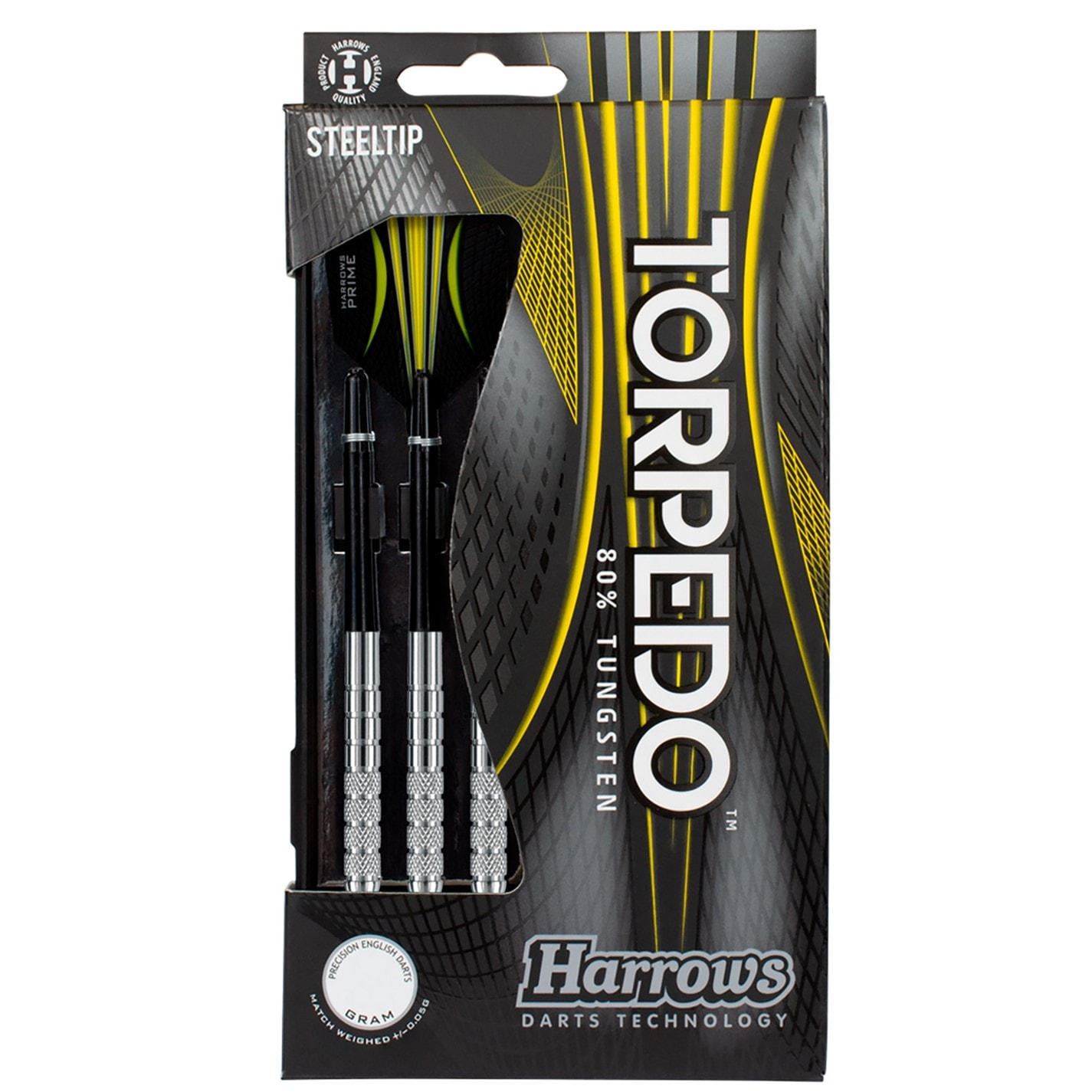 Harrows Darts Torpedo 80% Tungsten Darts argintiu