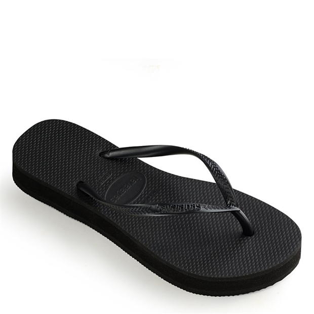 Slapi Havaianas Flatform negru