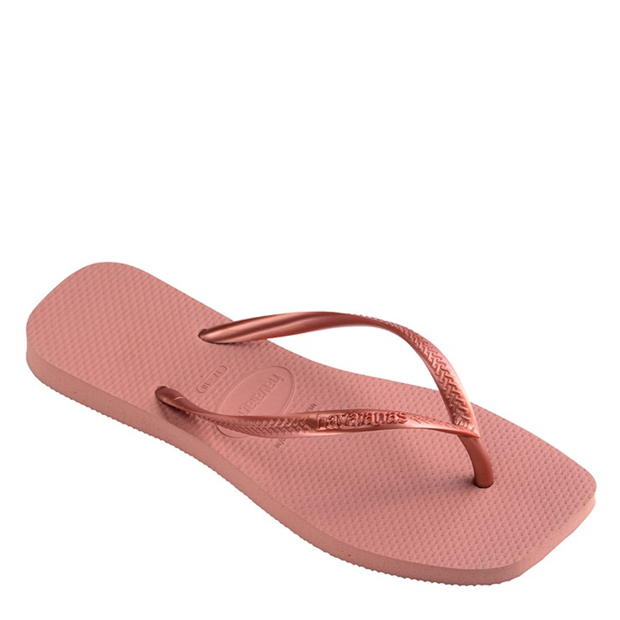 Papuci de plaja Havaianas Square pentru femei multicolor roz