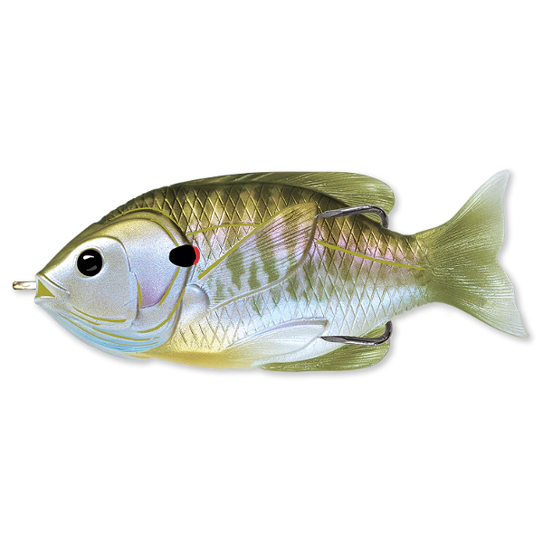 HOLLOW BODY SUNFISH WALKING BAIT 7,5CM 12G FLOATING NATURAL oliv BLUEGILL LIVE TARGET