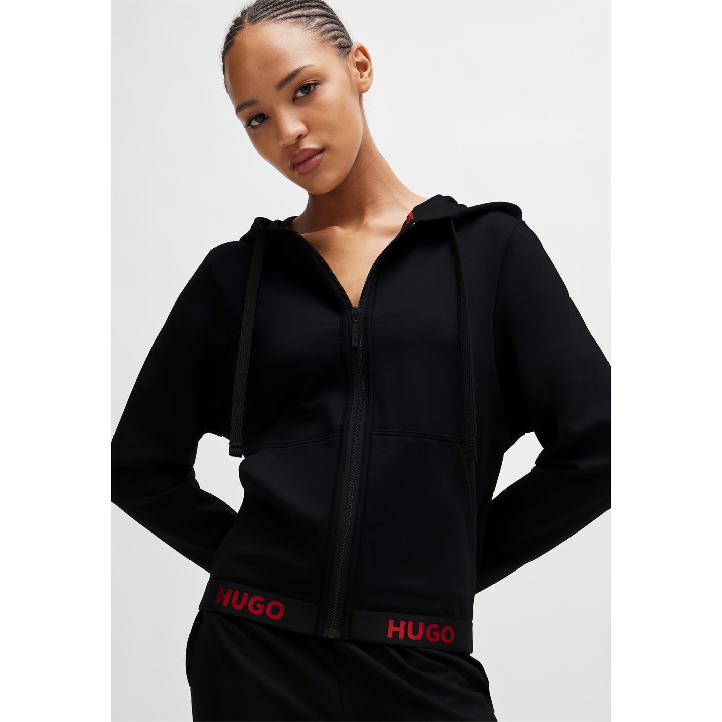 Hugo SPORTY LOGO_JACKET 10262204 01 negru