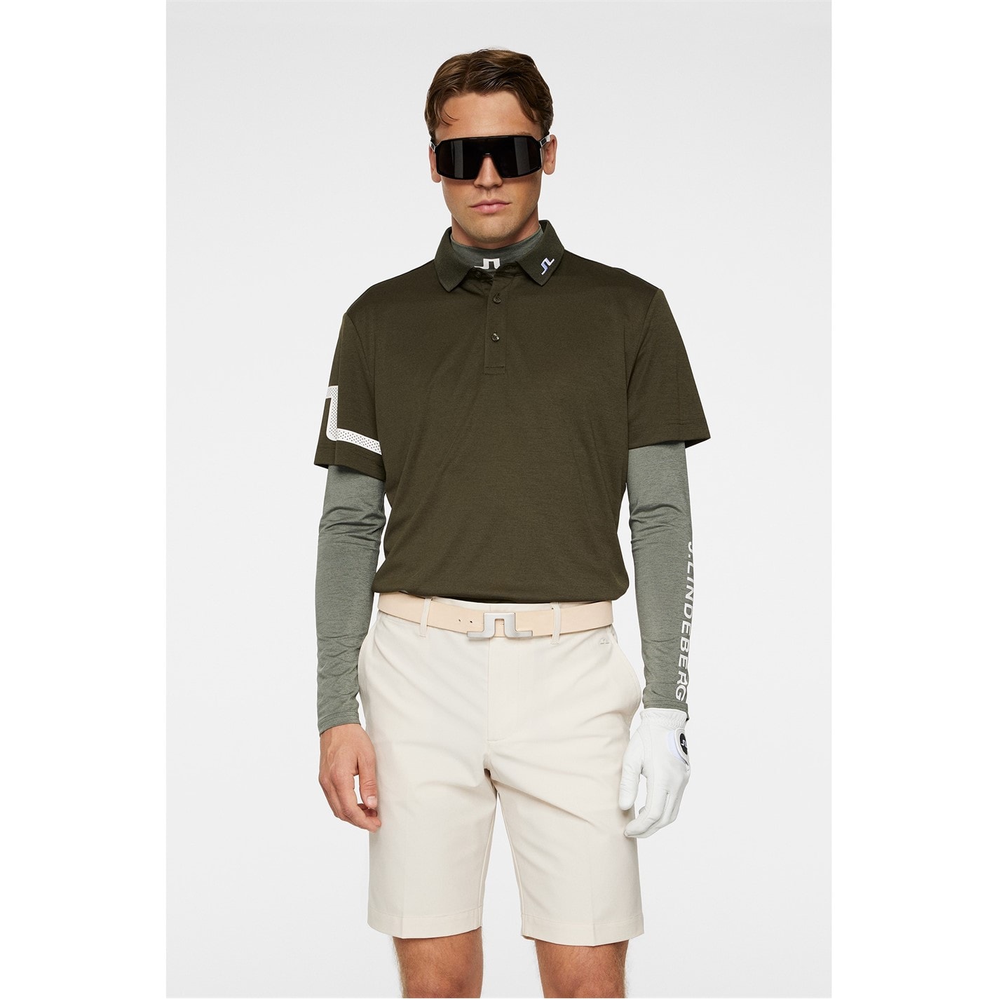 J Lindeberg Heath Reg Polo barbati frst verde mel