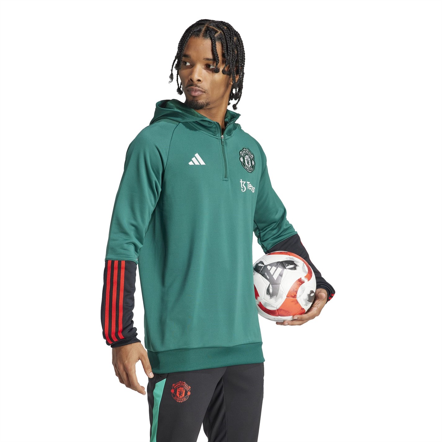 Jacheta adidas Manchester United FC Tiro 23 antrenament 2023 2024 pentru Barbati verde negru