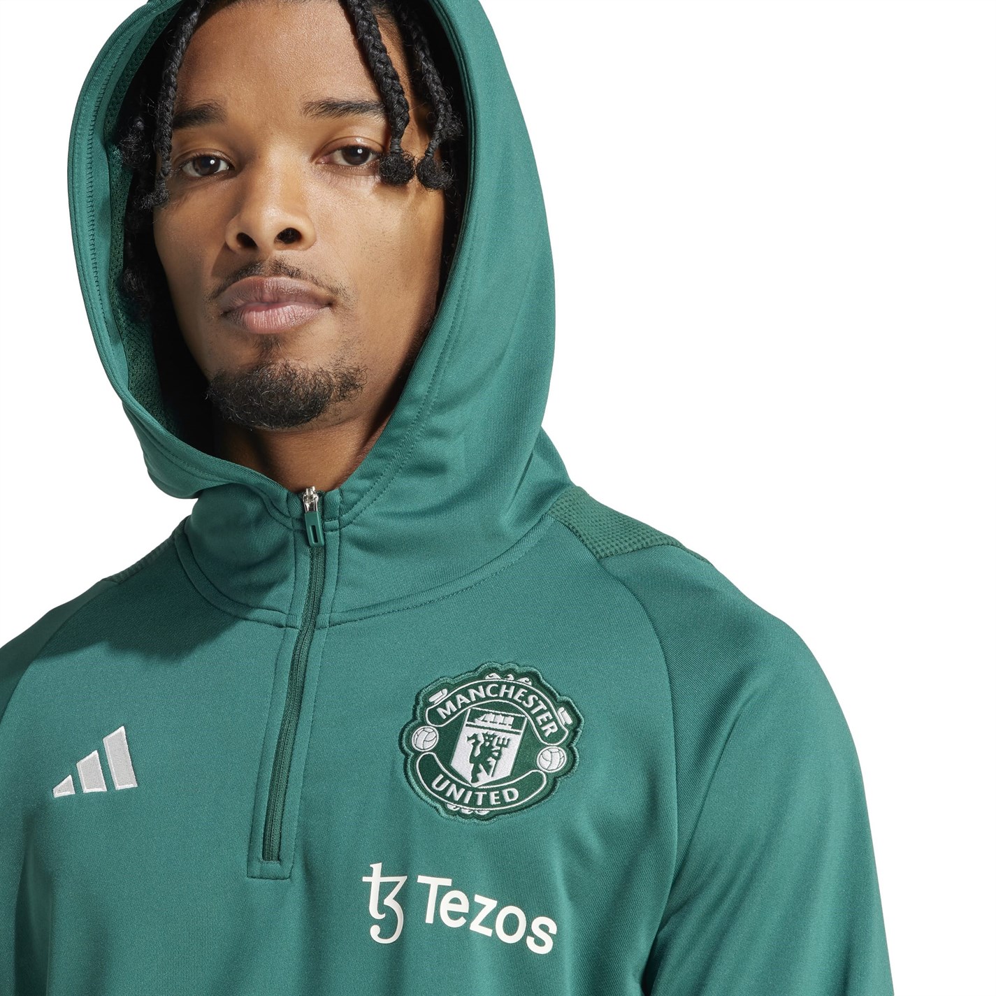 Jacheta adidas Manchester United FC Tiro 23 antrenament 2023 2024 pentru Barbati verde negru