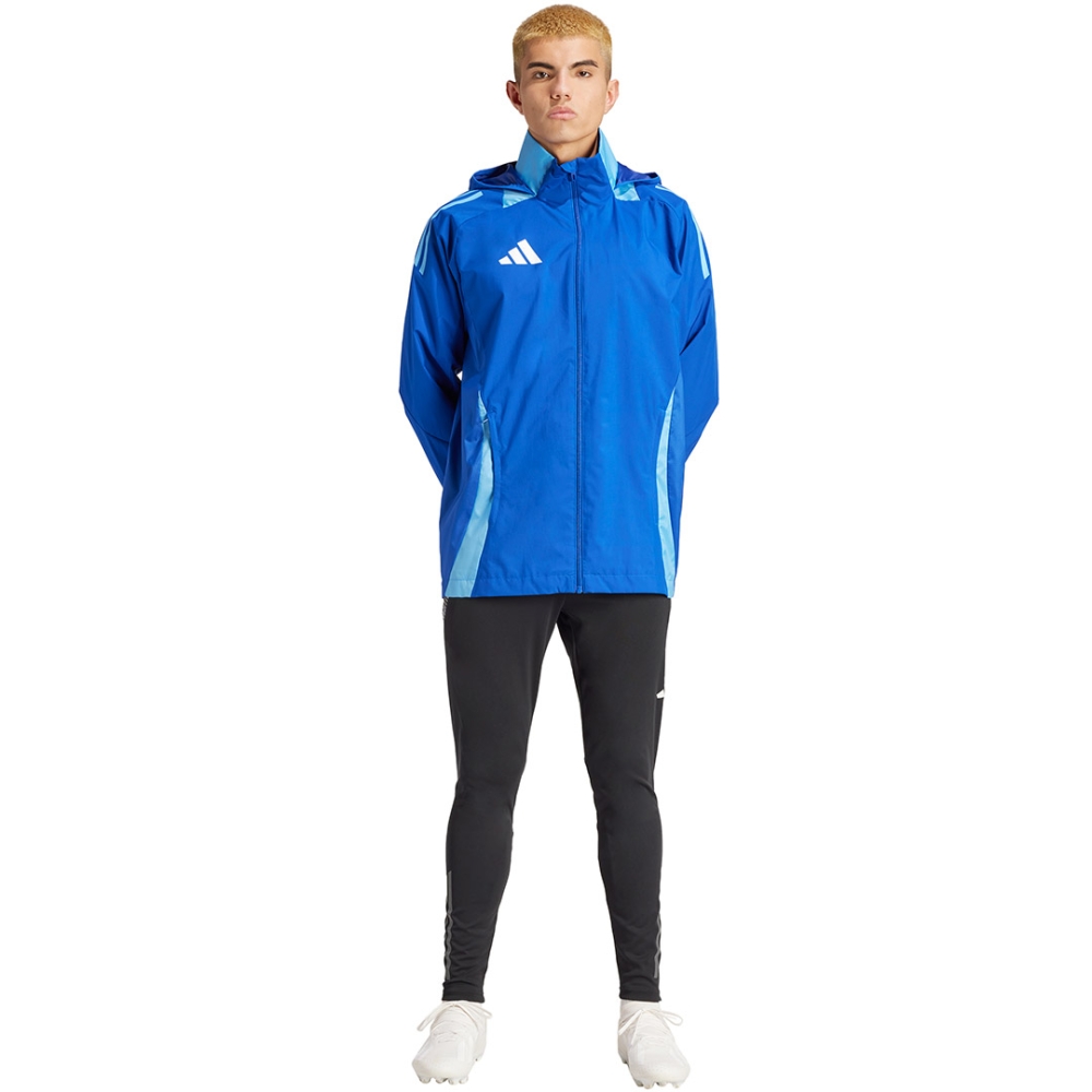 Jacheta adidas Tiro 24 competitie All-Weather albastru IR7561 barbati