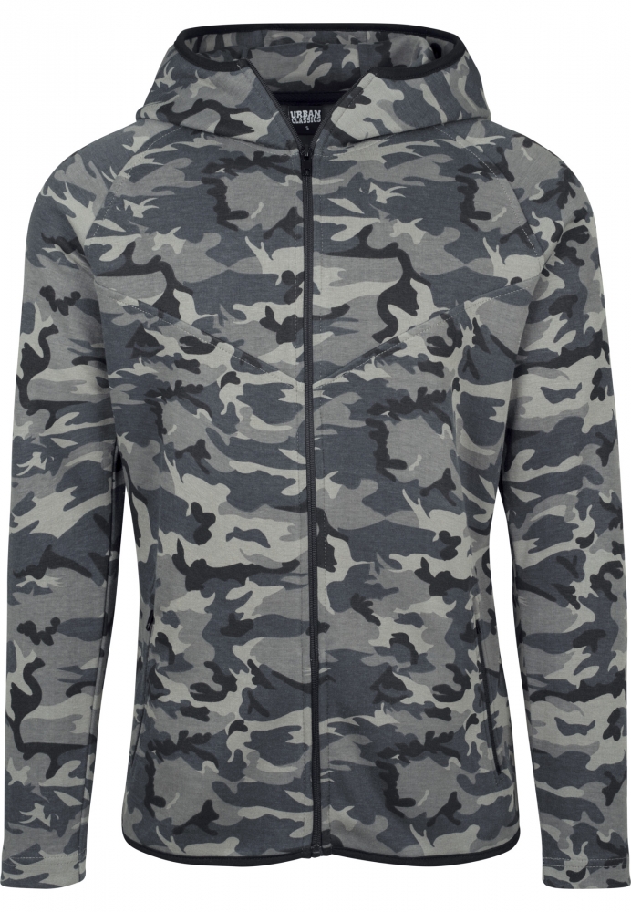 Jacheta cu Fermoar Interlock Camo inchis camuflaj Urban Classics