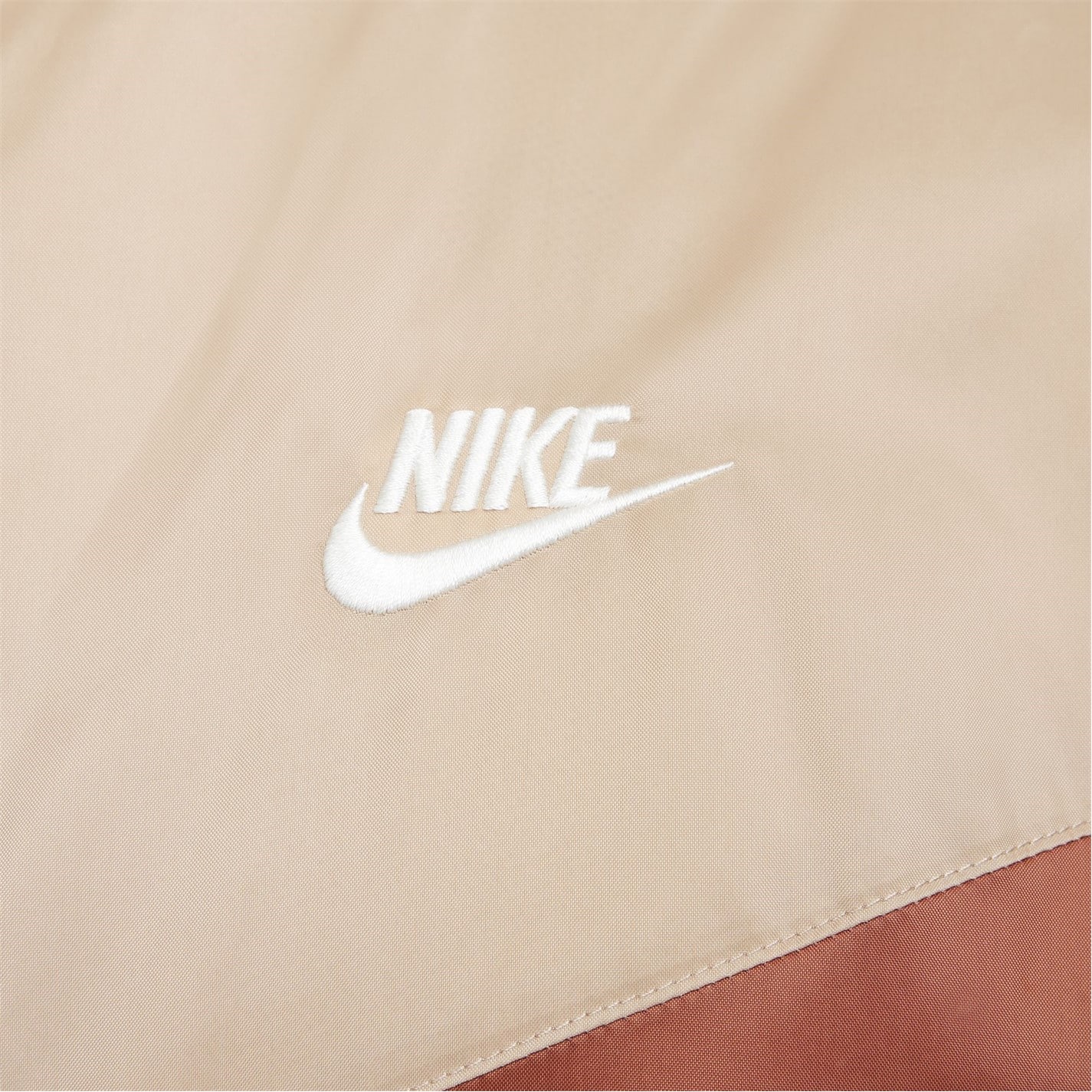 Jacheta Geaca pentru vant Nike Sportswear cu gluga pentru Barbati bej kaki