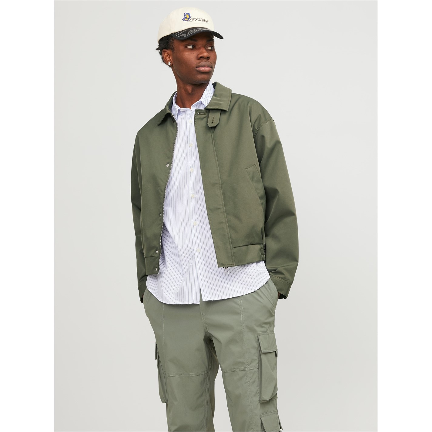 Jacheta Jack and Jones Harrington pentru Barbati verde