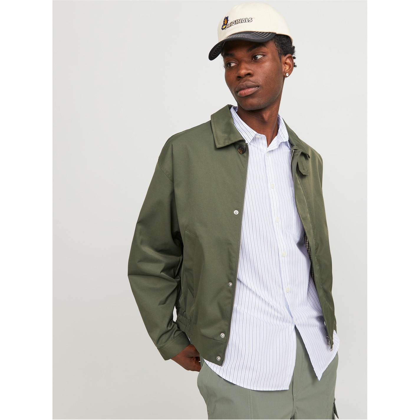 Jacheta Jack and Jones Harrington pentru Barbati verde