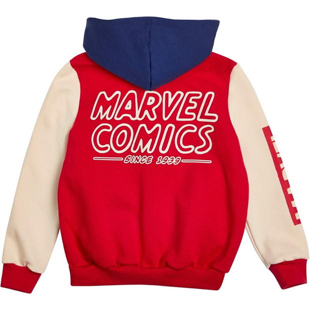 Jacheta Marvel Varsity cu gluga Bomber cu personaje