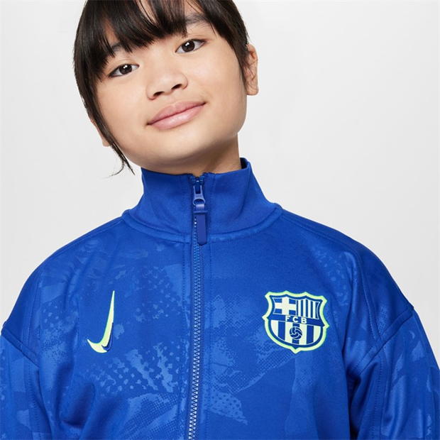 Jacheta Nike Barcelona Academy Pro Third Anthem 2024 2025 Juniors albastru