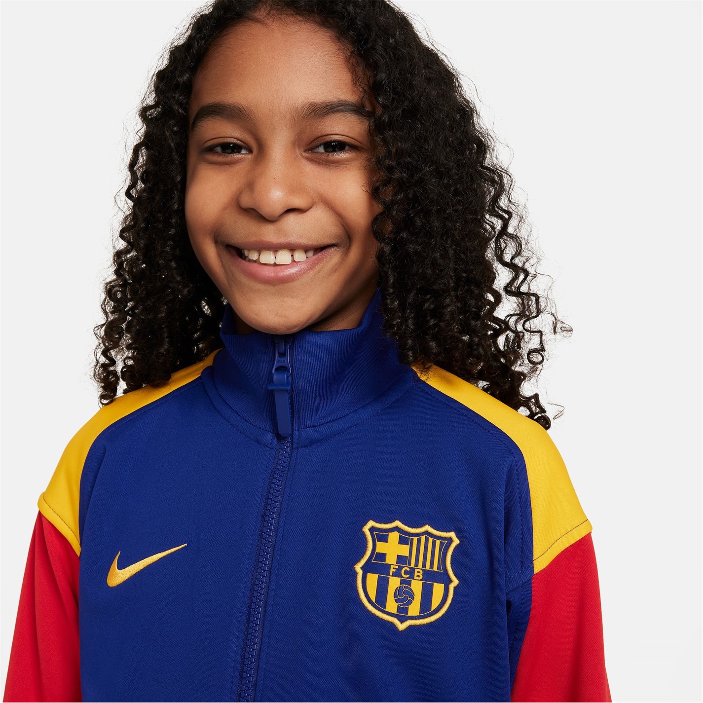 Jacheta Nike FC Barcelona Chinese New Year Anthem 2023 2024 Juniors albastru roial