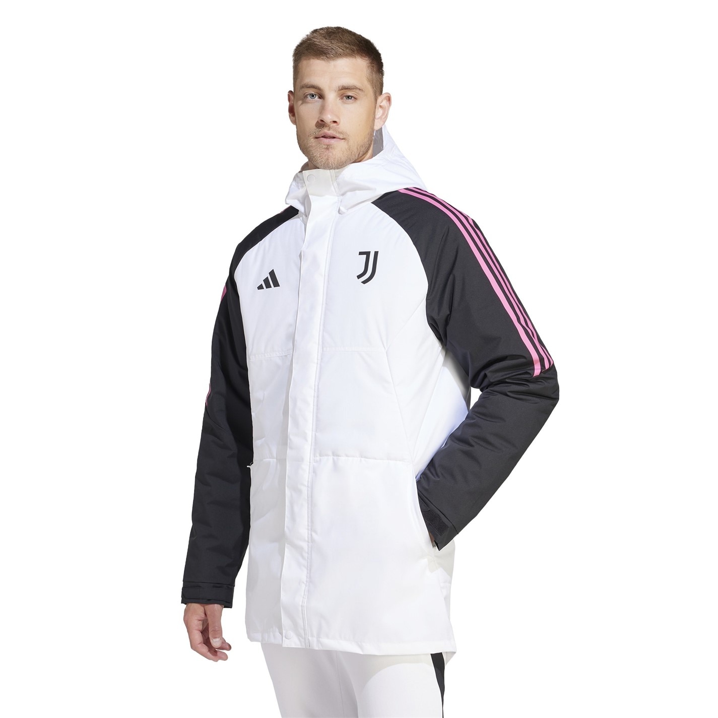 Jacheta parka adidas Juventus Condivo 23 Stadium pentru adulti alb