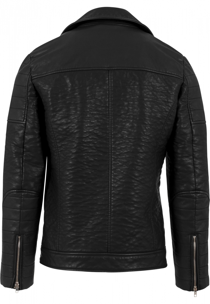 Jacheta piele ecologica Biker negru Urban Classics