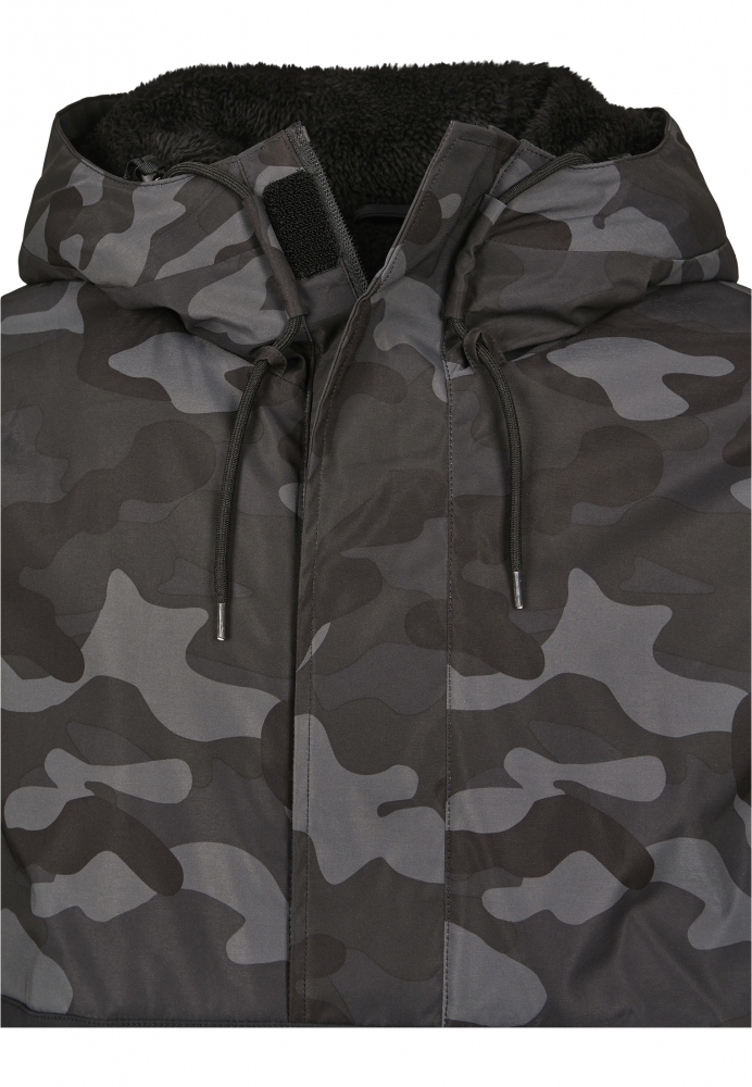 Jacheta Pulover Camo Mix negru camuflaj Urban Classics