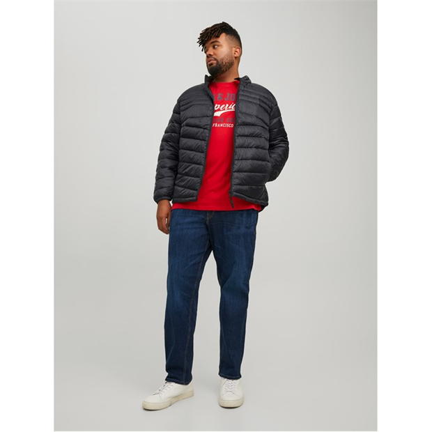 Geaca matlasata Jack and Jones Hero cu gluga marimi mari pentru Barbati negru