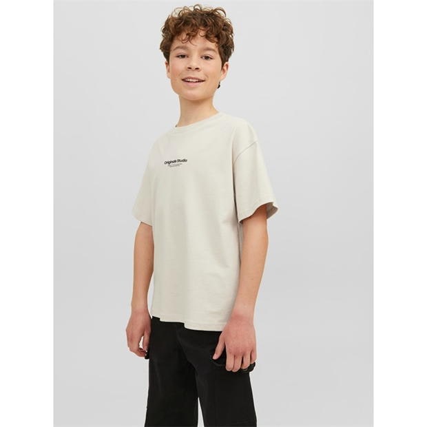 Jack and Jones Vesterbro Tee pentru copii bej